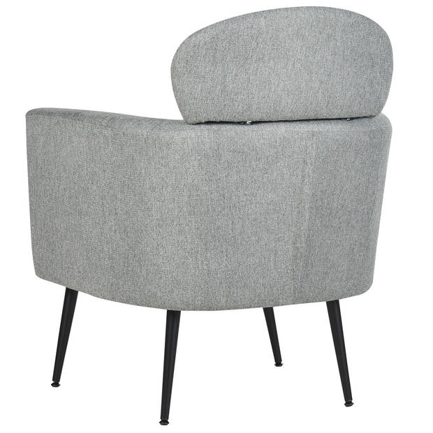 Beliani SOBY - Fauteuil-Grijs-Polyester