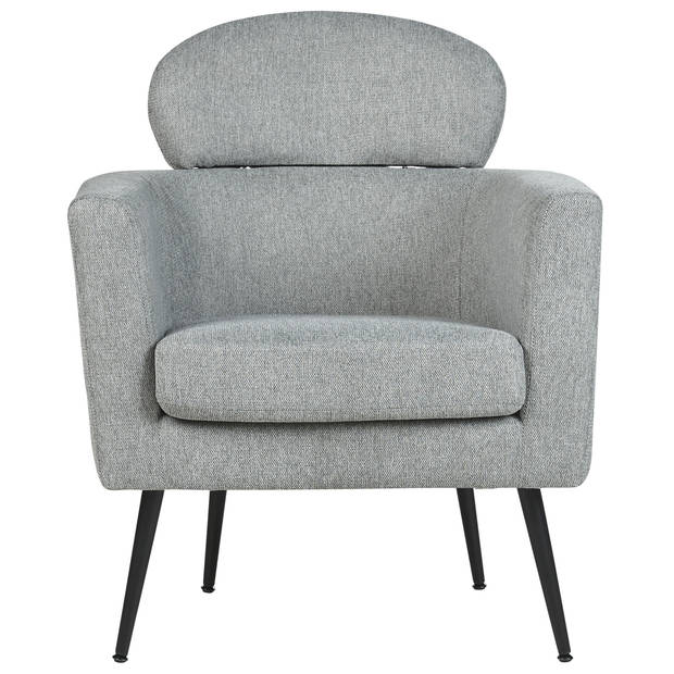 Beliani SOBY - Fauteuil-Grijs-Polyester