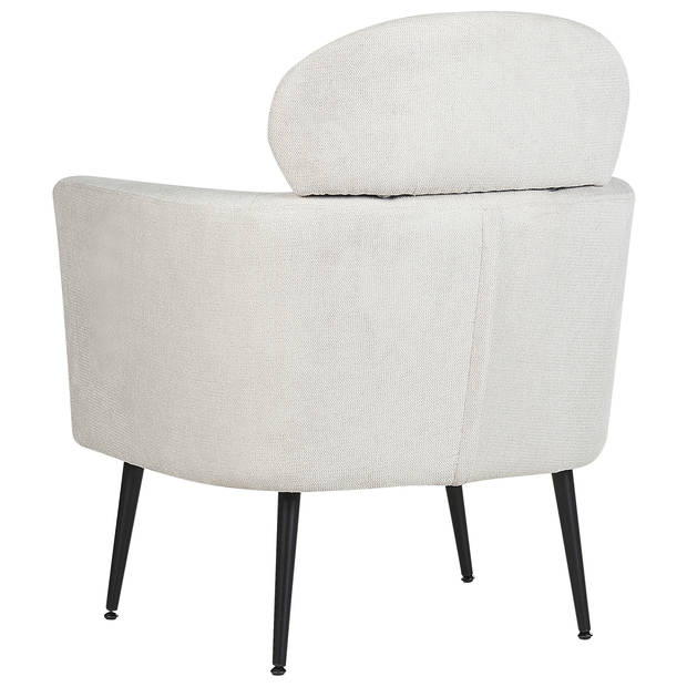 Beliani SOBY - Fauteuil-Wit-Polyester