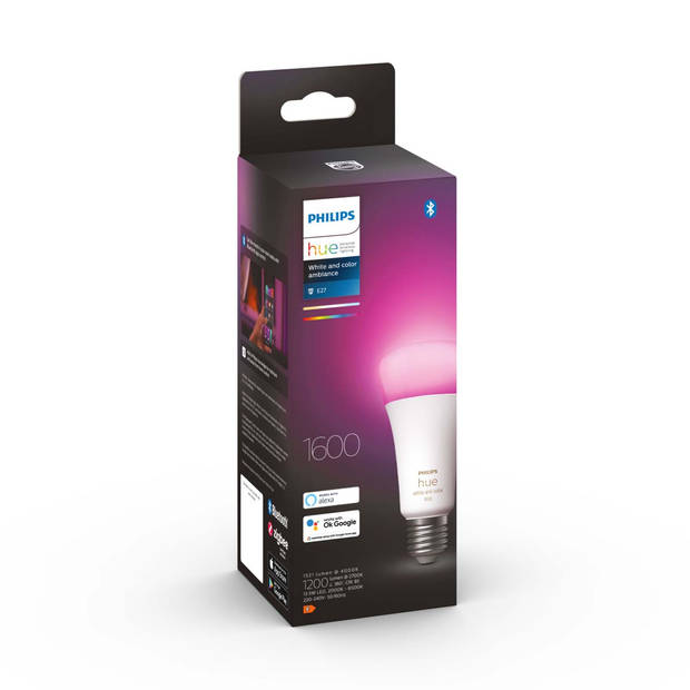 Philips Hue A67 E27 1-pack WIT EN GEKLEURD LICHT