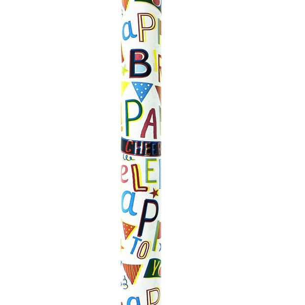 Cadeaupapier Inpakpapier Happy Birthday 70 cm x 15 meter