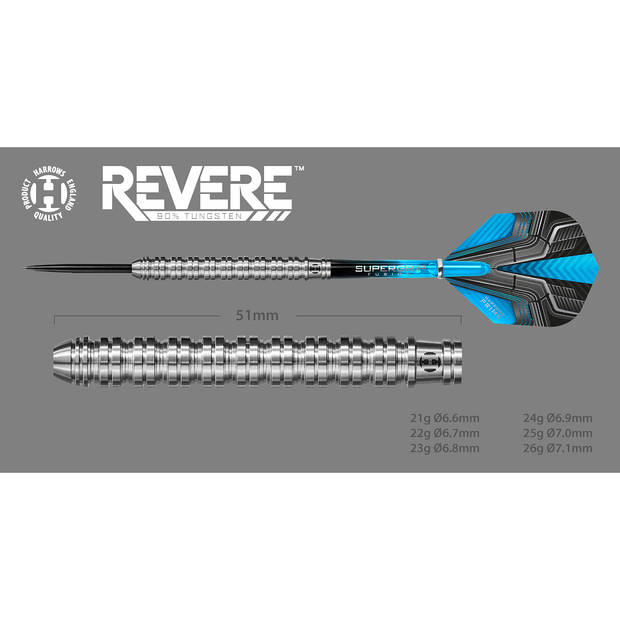 Harrows Revere dartpijlen 22 gram