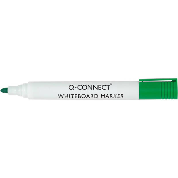Q-CONNECT whiteboardmarker, 2-3 mm, ronde punt, groen 10 stuks