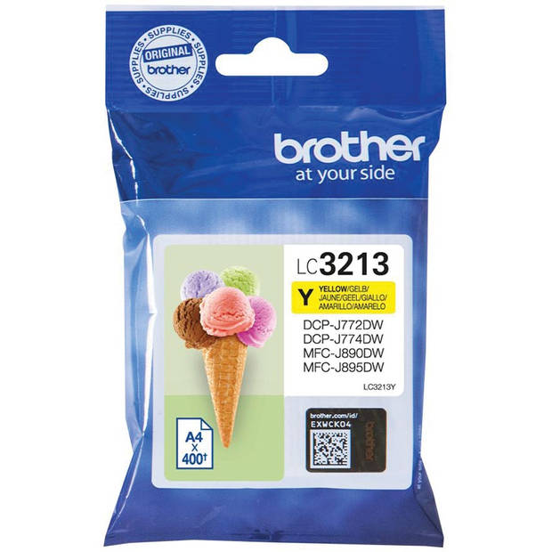 Brother inktcartridge, 400 pagina's, OEM LC-3213Y, geel