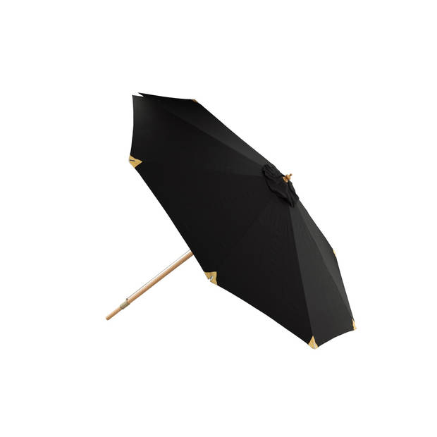 Nypo parasol met kantelfunctie zwart.