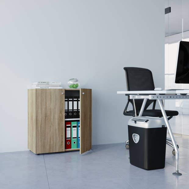Vandol Mini kantoor wandkast Kantoorkast met 2 deuren Sonoma eiken decor.