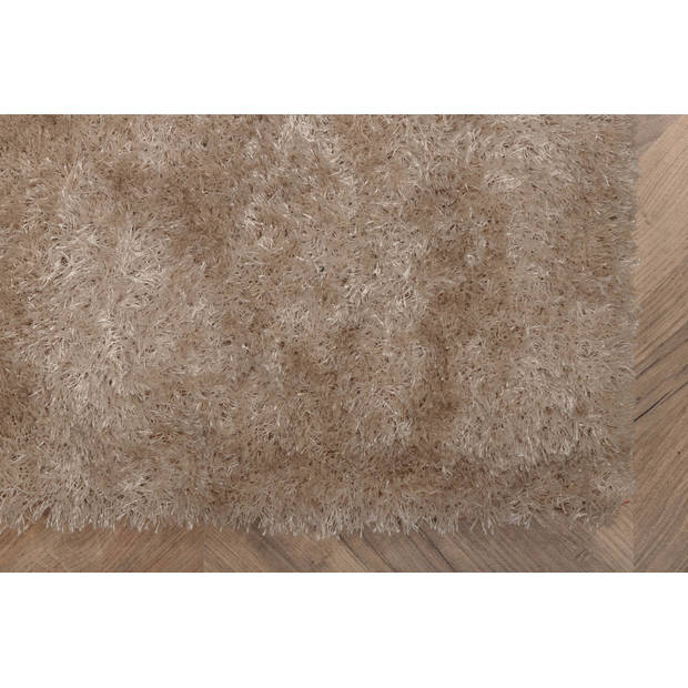 Mattis vloerkleed 290x200 cm polyester beige.