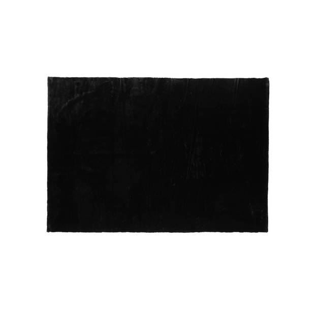 Nina vloerkleed 230x160 cm polyester zwart.