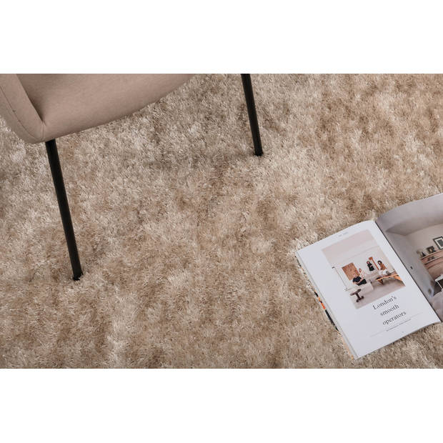 Mattis vloerkleed 230x160 cm polyester beige.