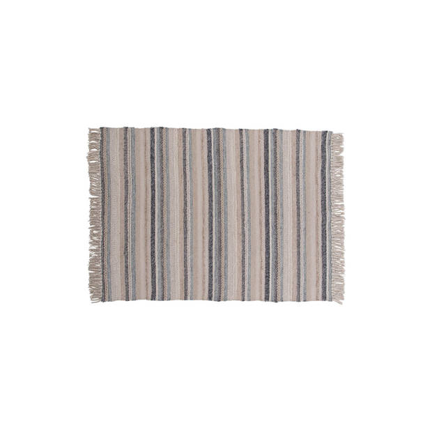 Gudha vloerkleed 300x200 cm wol beige, blauw.