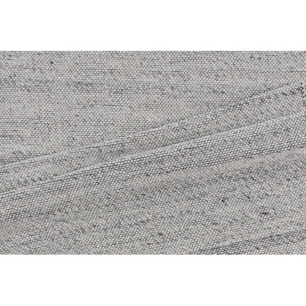 Ganga vloerkleed 350x250 cm wol grijs.