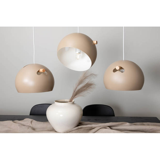 Tubbie verlichting hanglamp 97x29x22cm staal beige.