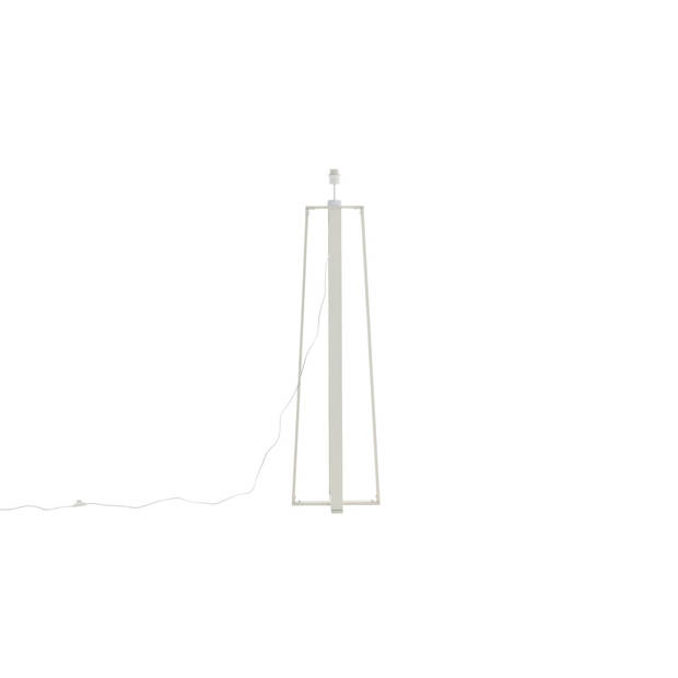 Avspark verlichting vloerlamp 41x41x137cm glas wit.