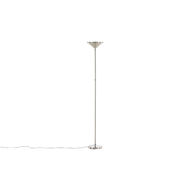 Corong verlichting vloerlamp 28x28x180cm staal zilverkleur.