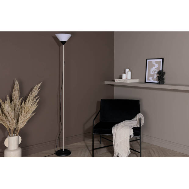 Batang verlichting vloerlamp 25,4x25,4x178cm plastic beige, zwart, wit.