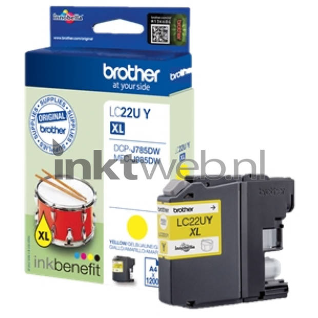 Brother LC-22U XL geel cartridge