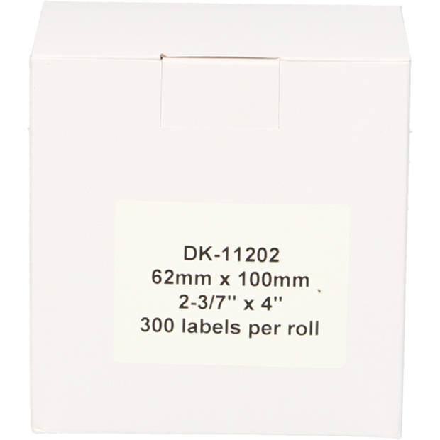 FLWR Brother DK-11202 62 mm x 100 mm wit labels