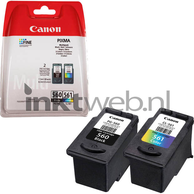 Canon PG-560 / CL-561 Multipack zwart en kleur cartridge