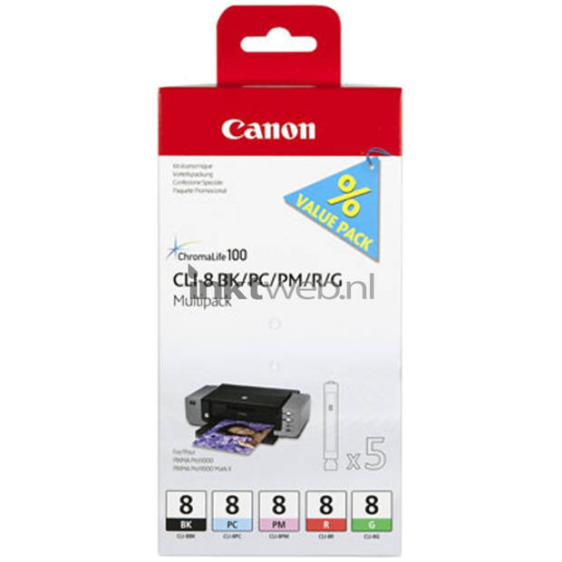 Canon CLI-8 Photo Multipack zwart cartridge