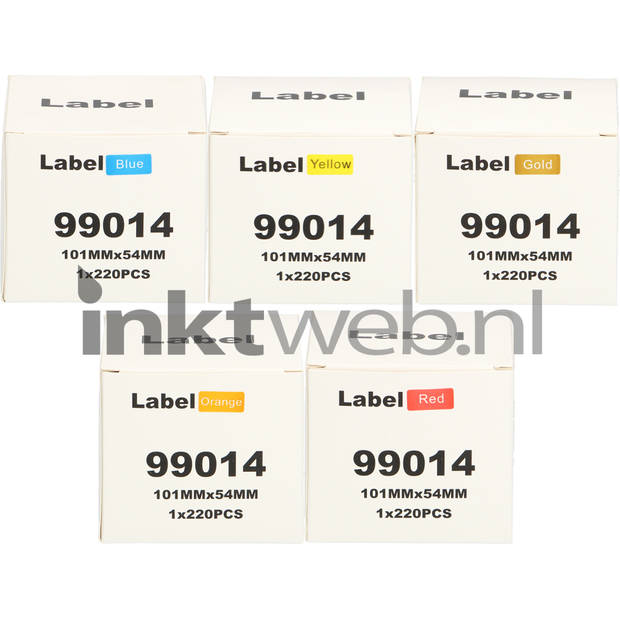 Huismerk Dymo 99014 Adreslabel groot 54 mm x 101 mm kleur labels