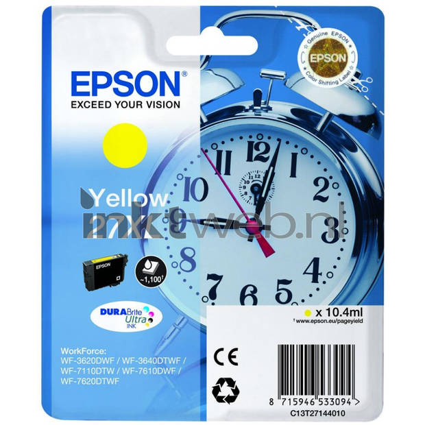 Epson 27XL geel cartridge