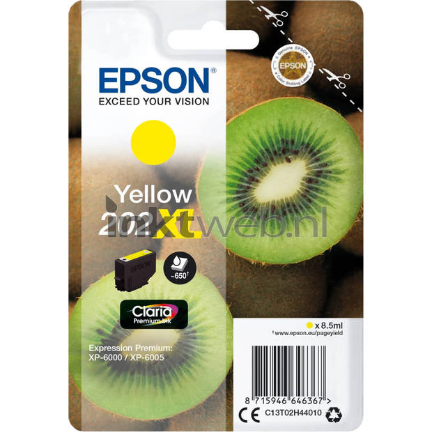 Epson 202XL geel cartridge