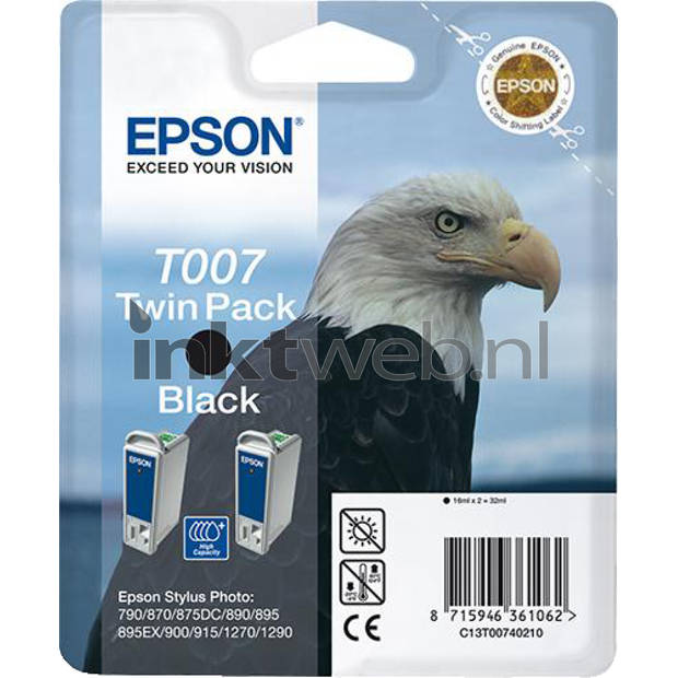 Epson T007 duopack zwart cartridge