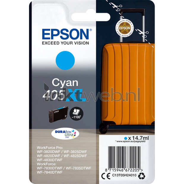 Epson 405XL cyaan cartridge