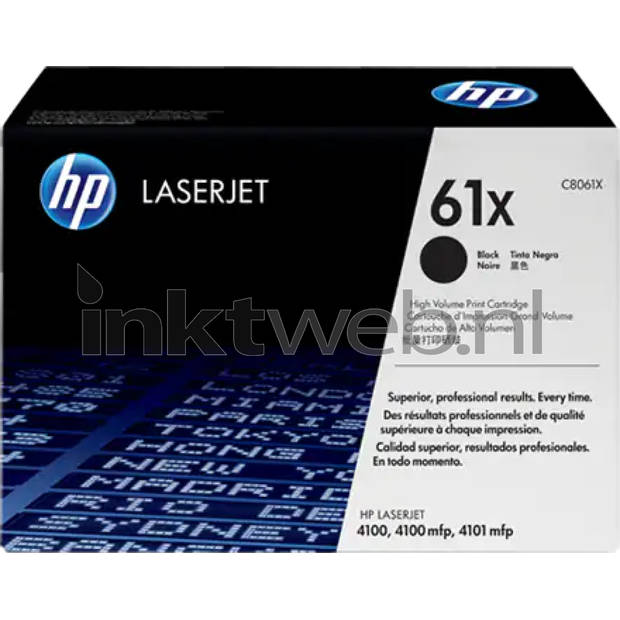 HP 61X hc zwart toner