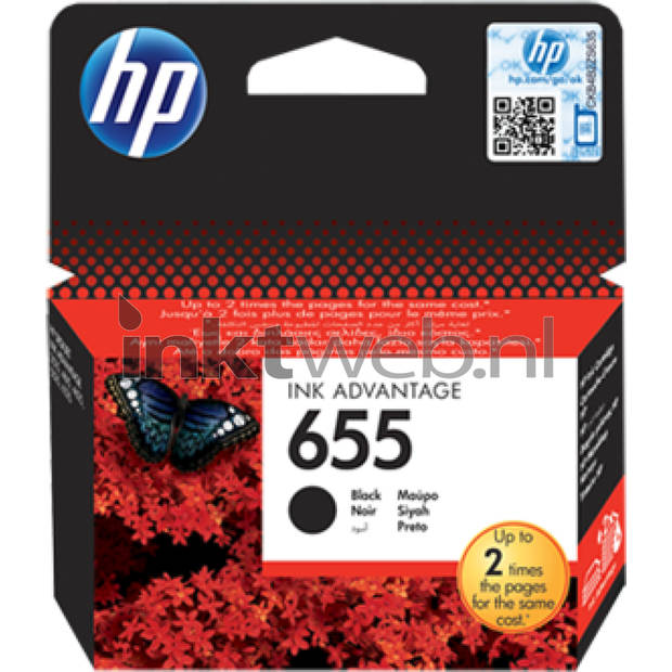 HP 655 zwart cartridge