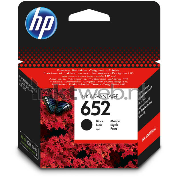 HP 652 zwart cartridge