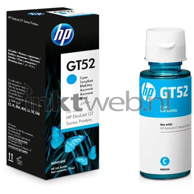 HP GT52 cyaan cartridge