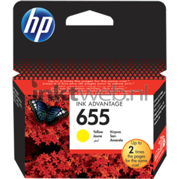 HP 655 geel cartridge