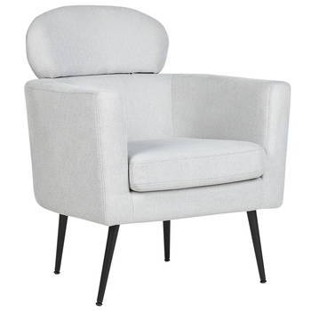 Beliani SOBY - Fauteuil-Grijs-Polyester