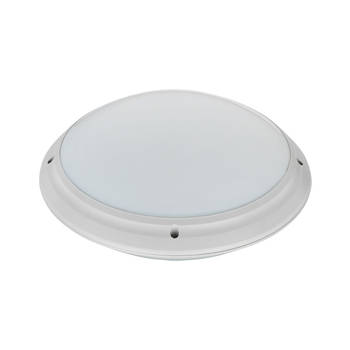 LED Plafondlamp - Badkamerlamp - Aquin - Waterdicht IP65 - E27 Fitting - Opbouw - Rond - Zilver