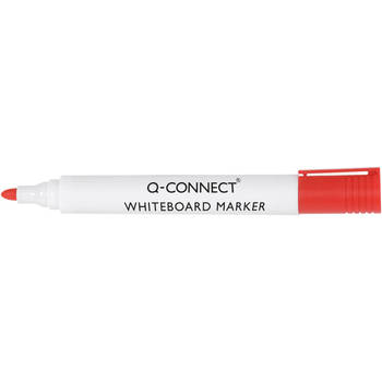 Q-CONNECT whiteboardmarker, 2-3 mm, ronde punt, rood 10 stuks