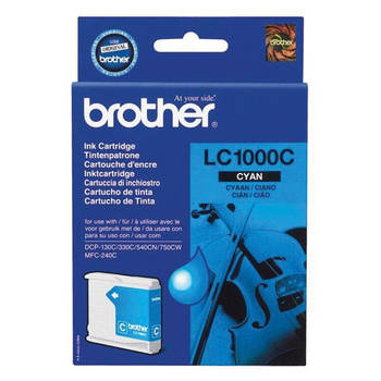 Brother inktcartridge, 400 pagina's, OEM LC-1000C, cyaan 5 stuks