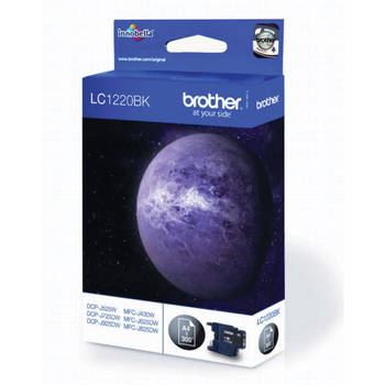 Brother inktcartridge, 300 pagina's, OEM LC-1220BK, zwart 5 stuks