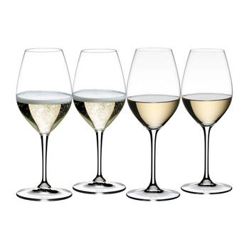 Riedel Champagne Glazen / Witte Wijnglazen Wine Friendly - 4 stuks