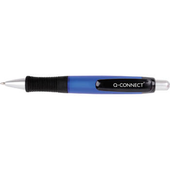 Q-CONNECT balpen, met grip, 0,7 mm, medium punt, blauw 10 stuks