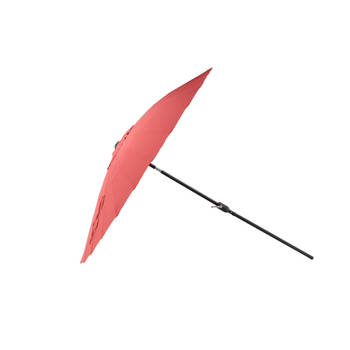 Palmetto parasol met kantelfunctie rood.