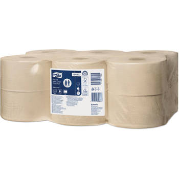 Tork Naturel Mini Jumbo toiletpapier, T2 Advanced, pak van 12 rollen