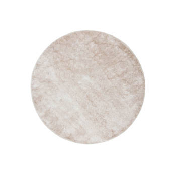 Mattis vloerkleed Ø200 cm polyester beige.