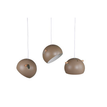 Tubbie verlichting hanglamp 97x29x22cm staal beige.