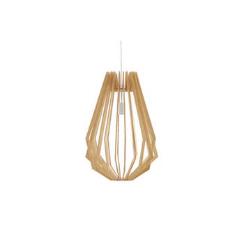 Spider verlichting hanglamp 42x42x120cm hout.