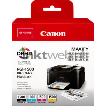 Canon PGI-1500 Multipack zwart en kleur cartridge