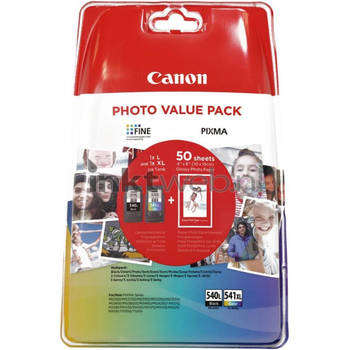 Canon PG-540L/CL-541XL Multipack met fotopapier zwart en kleur cartridge