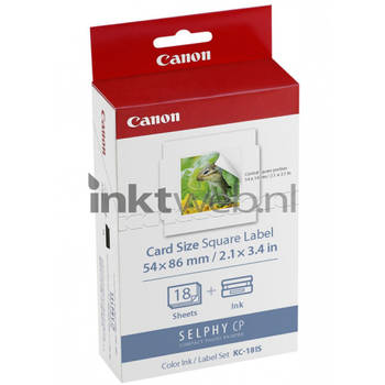 Canon KC-18IS cartridge en stickers kleur cartridge