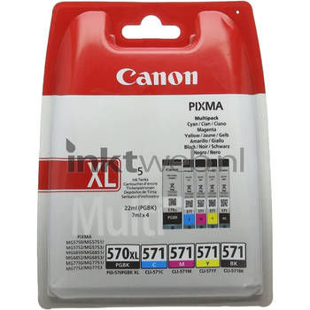 Canon PGI-570XL / CLI-571 5-Pack zwart en kleur cartridge