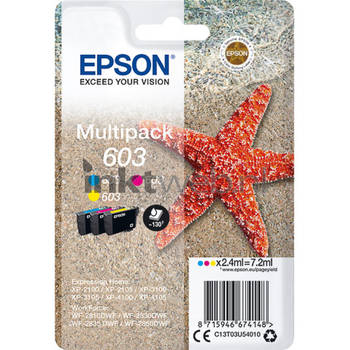 Epson 603 3-pack kleur cartridge